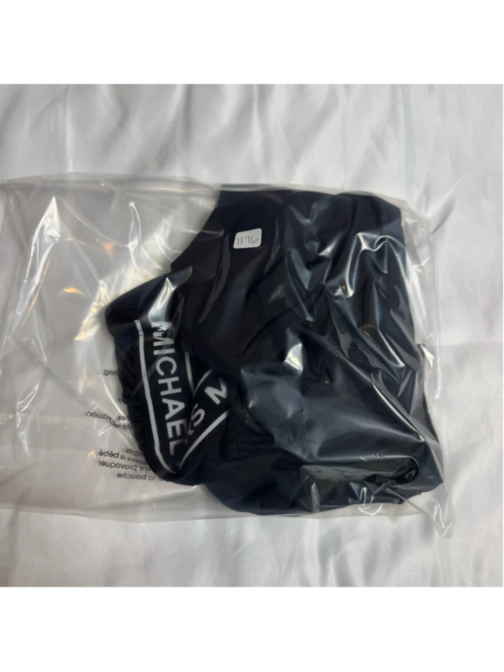 Women's Michael Kors One-Piece Swimsuit Black White Size 12